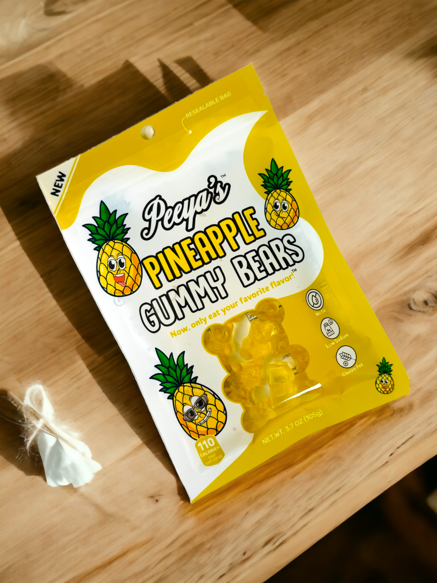 Peeya’s Pineapple Gummy Bears- Pack of 3