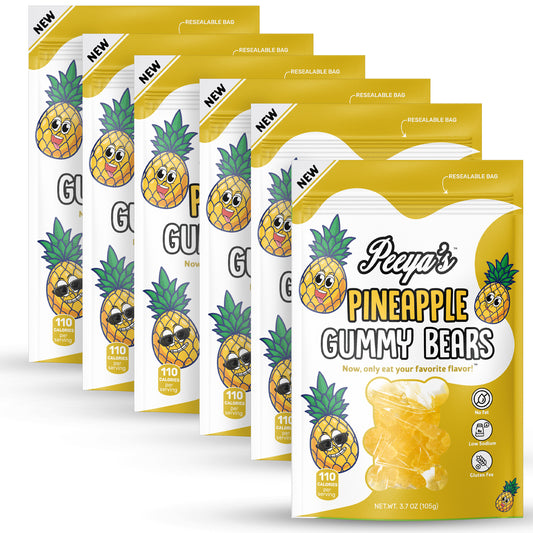 Peeya’s Pineapple Gummy Bears- Pack of 6