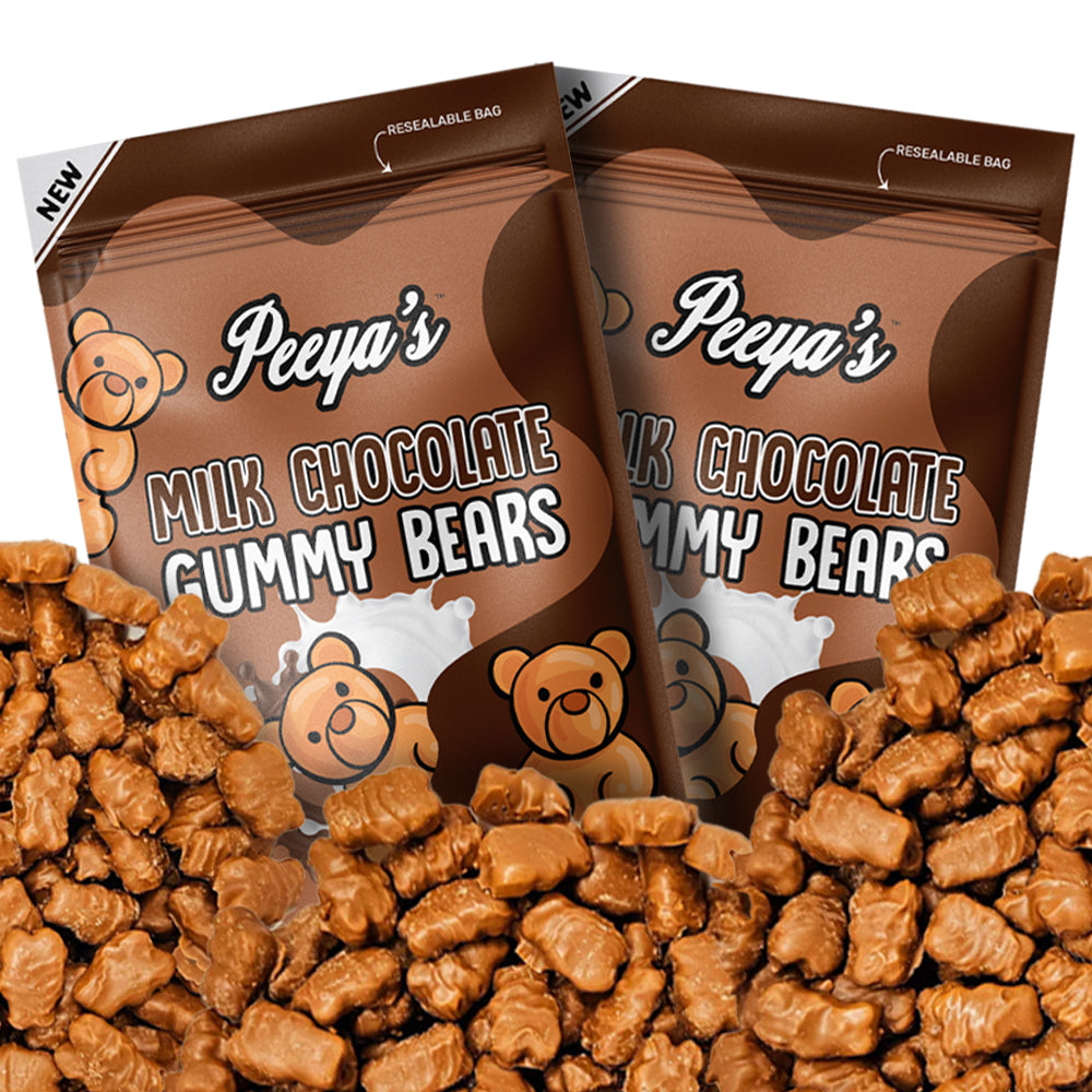 Peeya’s Milk Chocolate Gummy Bears- Pack of 6